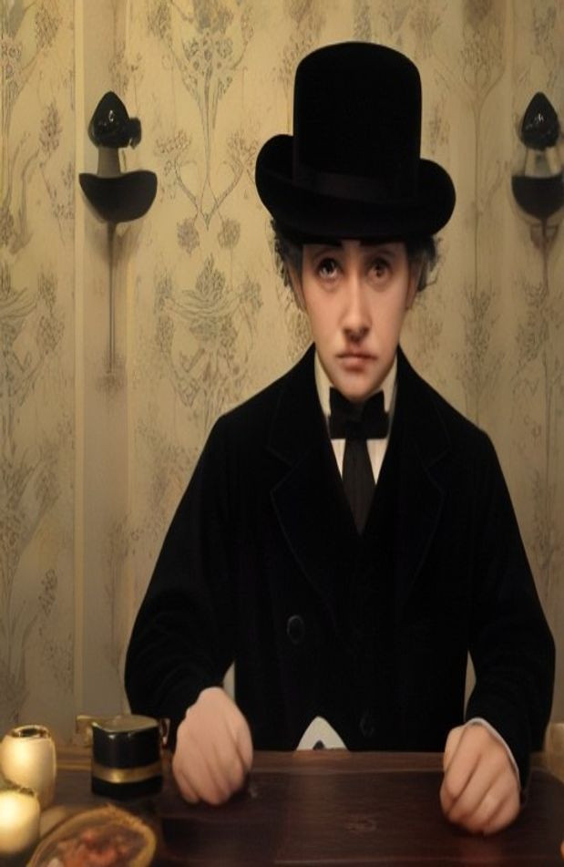 Charlie Chaplin AI Wallpaper