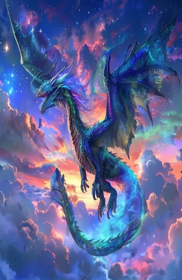 Cool Dragon AI Wallpaper