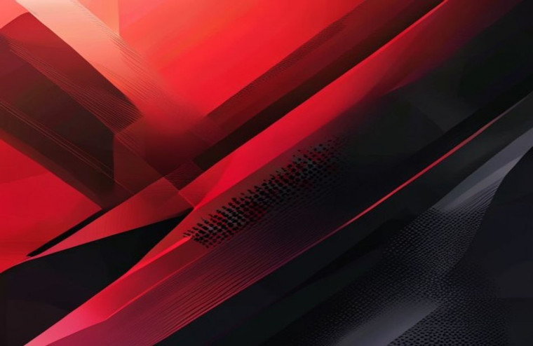 Cool Red And Black AI Wallpaper