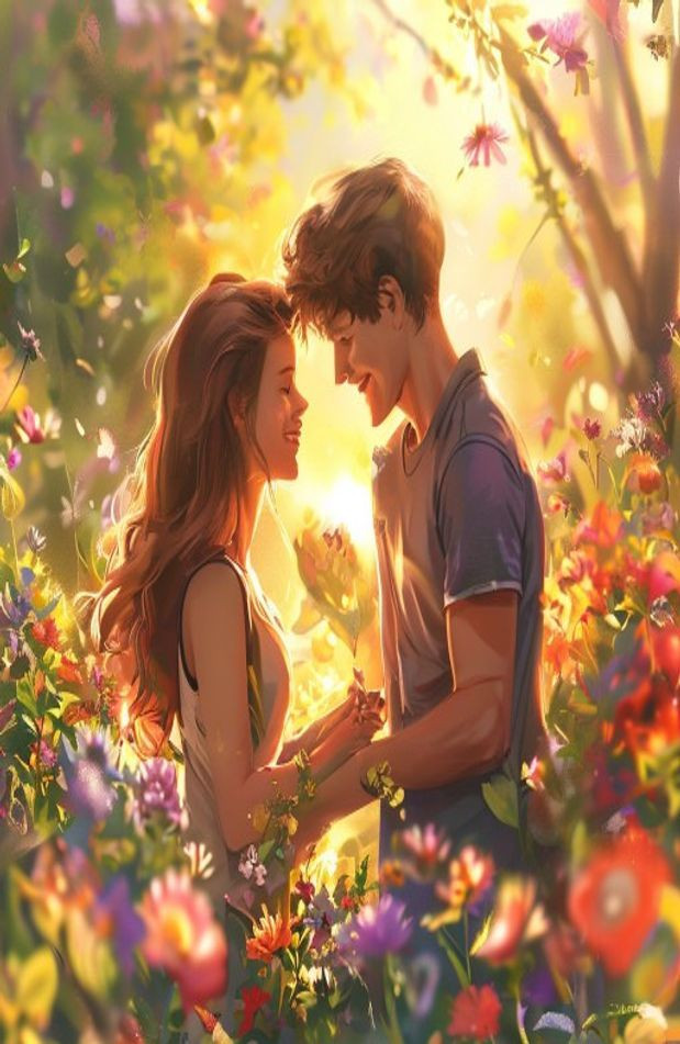 Boy And Girl Love AI Wallpaper