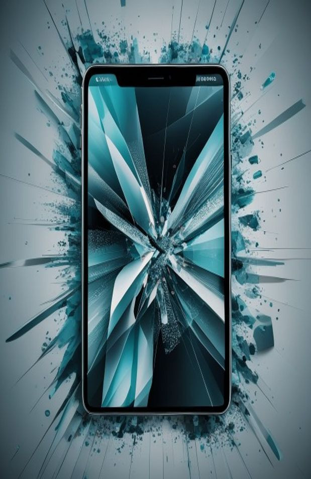 Broken iPad AI Wallpaper