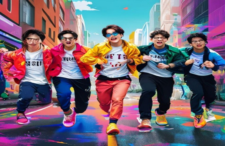 Bts Run AI Wallpaper