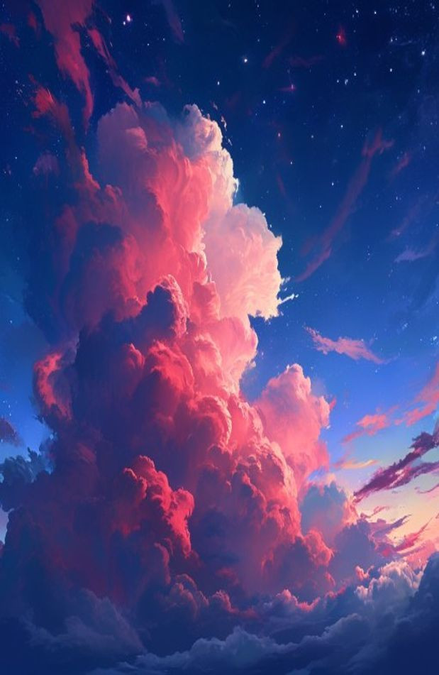 Akatsuki Clouds HD AI Wallpaper