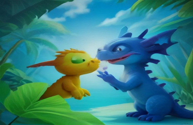 Toothless And Stitch AI Wallpaper