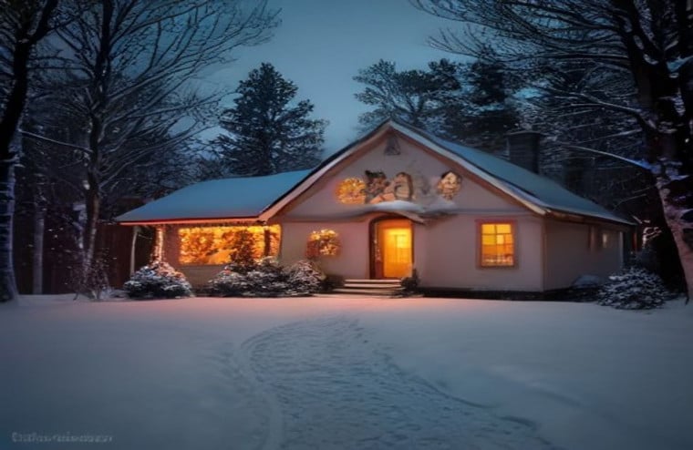 Christmas AI Background Pictures