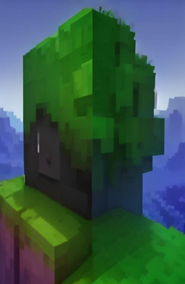 Minecraft AI Wallpaper Creeper Head