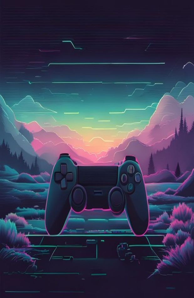 Simplistic Gaming AI Wallpaper