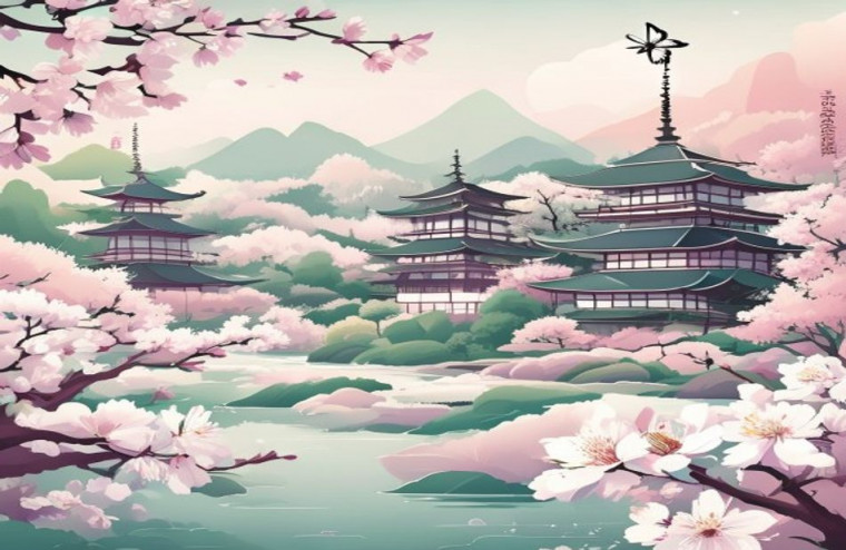 Japanese Aesthetic AI Wallpaper