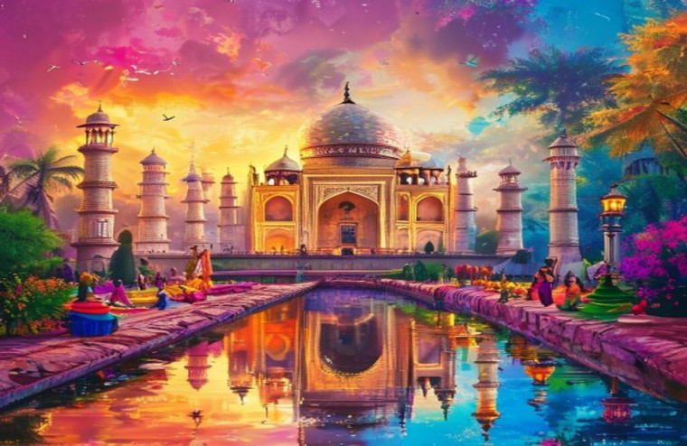 HD AI Wallpaper Of India