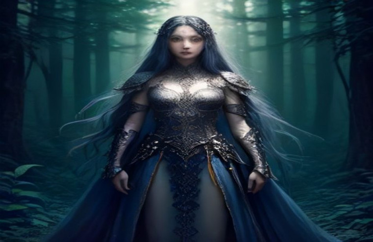 Fantasy Female Warrior AI Wallpaper