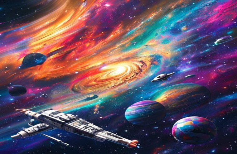 Star Wars Space AI Background Powerpoint