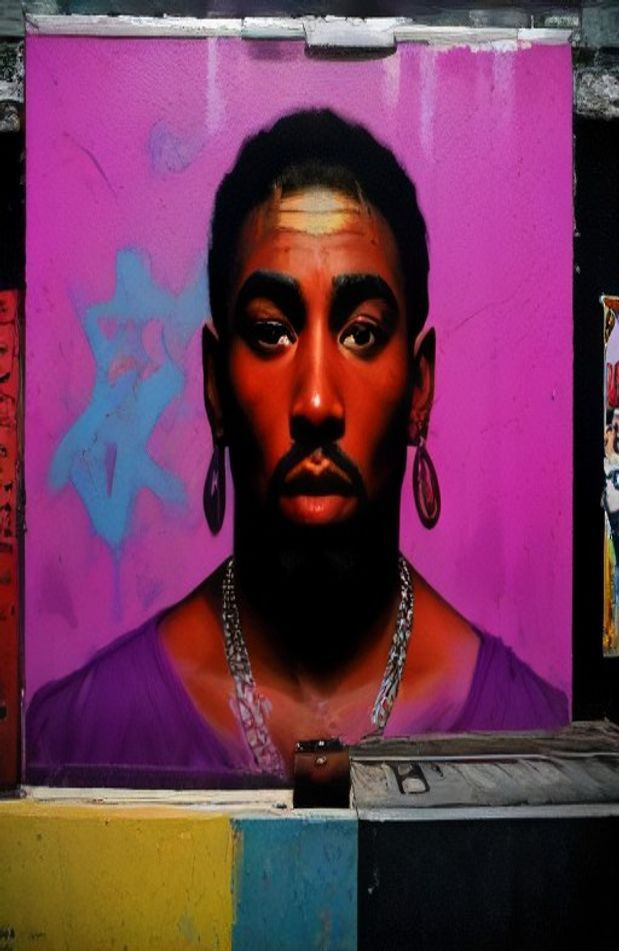 Tupac And Biggie AI Wallpaper