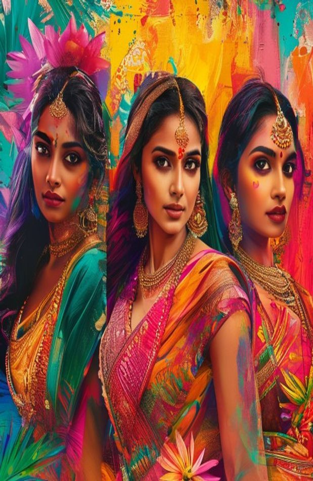 South Actresses AI Wallpaper