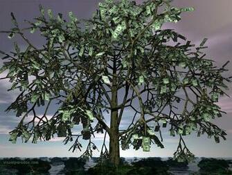 Dollar Cash Currency Bills Growth Leaf Leaves Dollars 3d