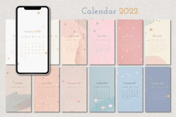Aesthetic Monthly Calendar Template Vector Rawpixel