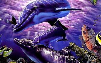 3d Desktop Wallpaper Dolphins Description
