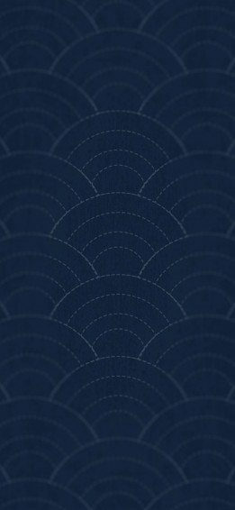 Stylized Indigo Waves Art Wallpaper