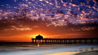 Cool Background Wallpaper California Beach Colorful Sky