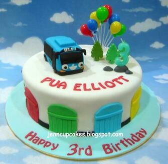 Jenn Cupcakes Muffins Tayo The Little Bus Cake