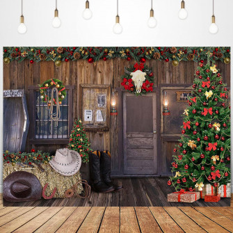 Western Christmas Wallpaper