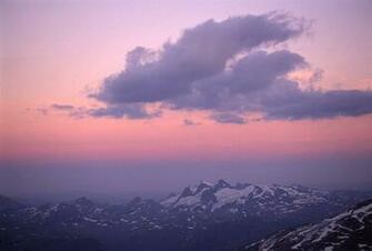Sunset Snow Mountain