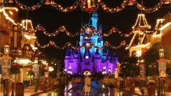 World Of Disney For The Young At Heart Christmas Wallpaper