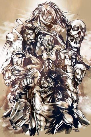 Founding Titan Frieda Colossal Bertolt Armor Reiner