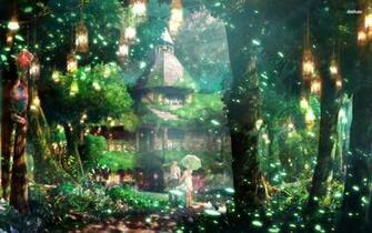 Anime Forest Background
