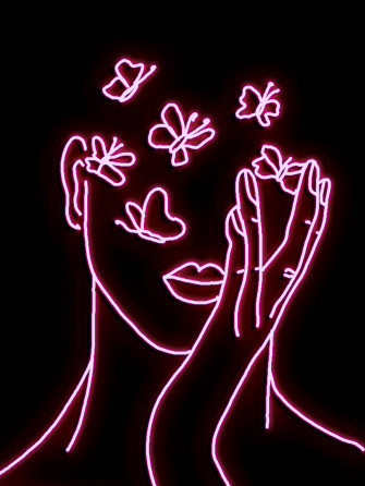 Neon Pink Aesthetic Wallpaper