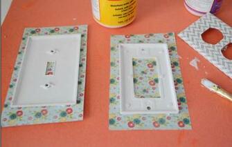 Mod Podge Outlet Plates Tutorial Dream A Little Bigger