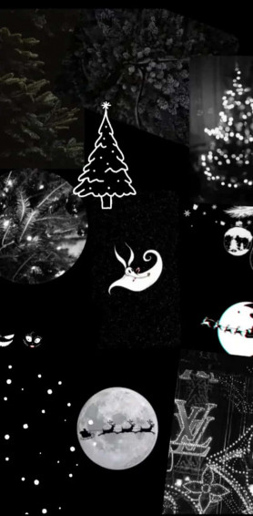 Dark Christmas Aesthetic Wallpaper