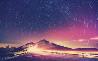 Road At Night Wallpaper For Microsoft Surface Pro