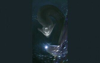 Giant Sea Monster Wallpaper