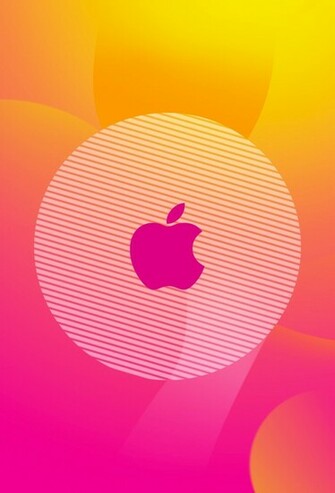 Pink Apple 3wallpaper iPhone Parallax