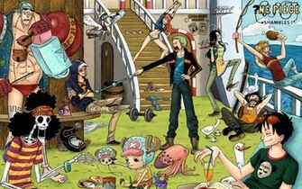 Wallpaper One Piece Nami And Law