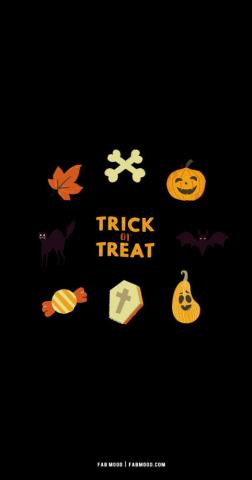 Cute Halloween Wallpaper Aesthetic Fall Illustration