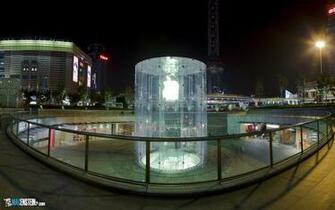 Apple Store Pudong Panorama Desktop Wallpaper