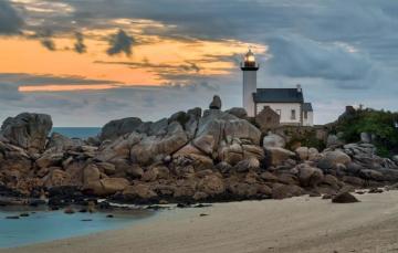 Wallpaper Sea Landscape Stones Shore France Lighthouse
