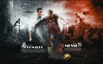 Cristiano Ronaldo And Lionel Messi Wallpaper By