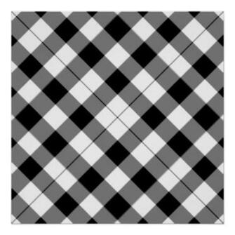 Black And White Checked Background Poster