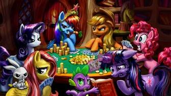 Rarity Applejack Twilight Sparkle Angel Bunny My Little Pony Wallpaper
