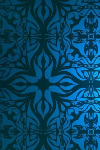 Vintage Blue Pattern iPhone 4s Wallpaper