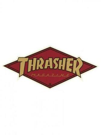 Thrasher Logo Diamond Sticker