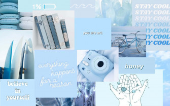 Light Blue Aesthetic Laptop Wallpaper