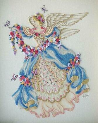 Crewel Embroidery By Anne Fenlon