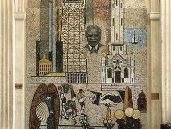 Chicago Murals Mosaics Dusable Museum Features Thomas Miller