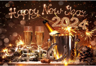 Amazon Leyiyi Happy New Year Backdrop Firework