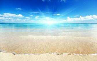 Blue Beach Background HD Pic