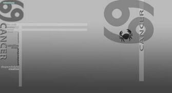 Zodiac Sign Cancer Gray Background Wallpaper And Image