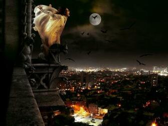 Dark Horror Gothic Vampire Women Evil Cities Night